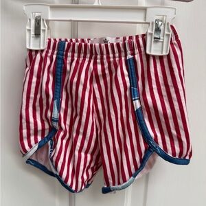 Marie Nicole XS 2T Girls Red White & Blue Stripe Soft Shorts